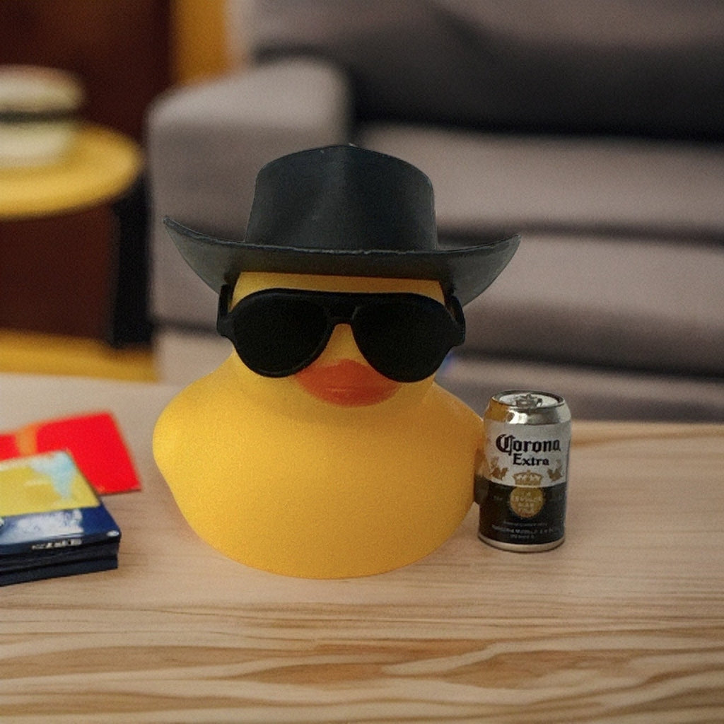 Cowboy Rubber Duck, Corona Beer Drinker Gift