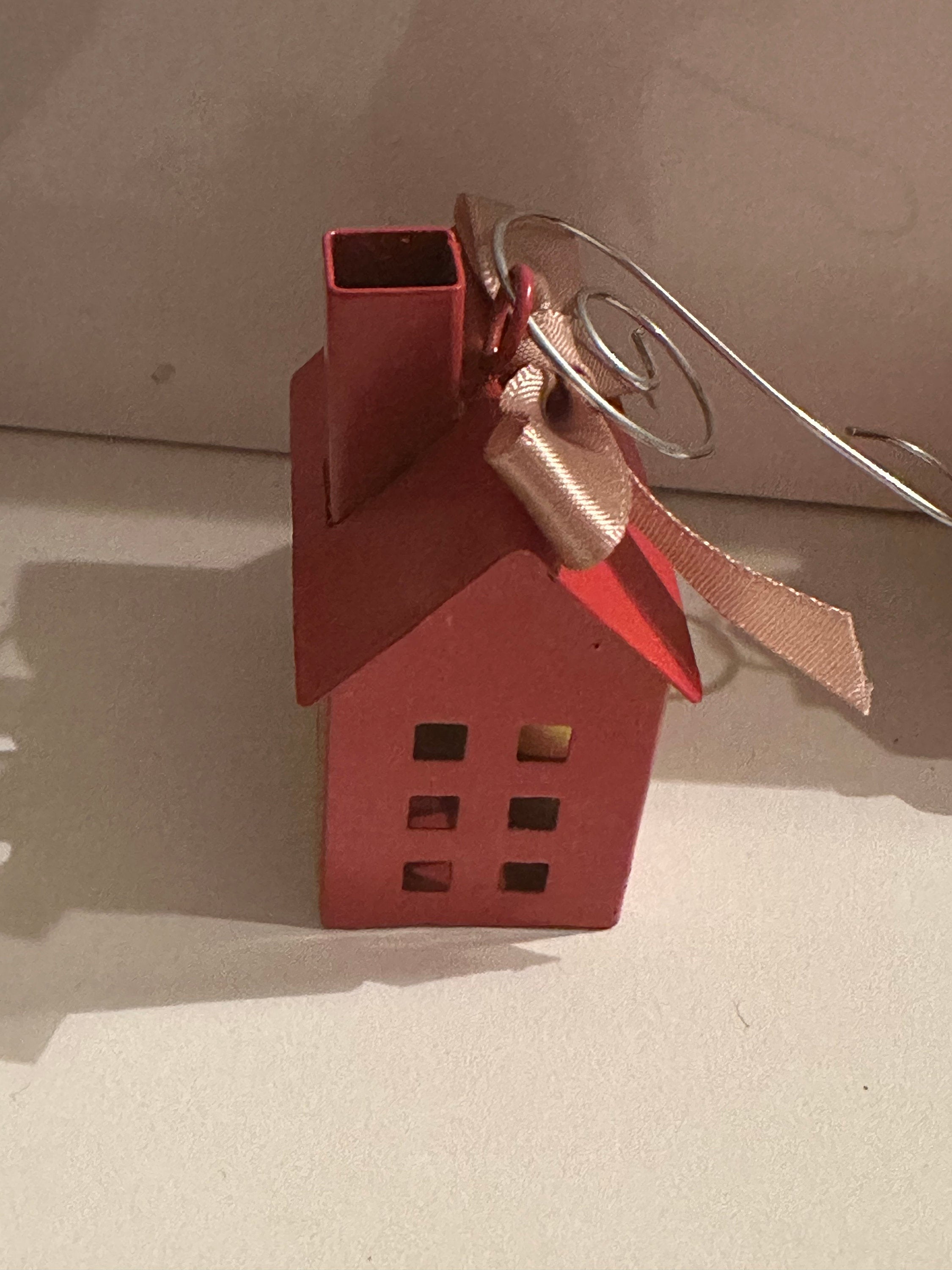 Rubber Duck Christmas Ornament: Red House Tree Decor