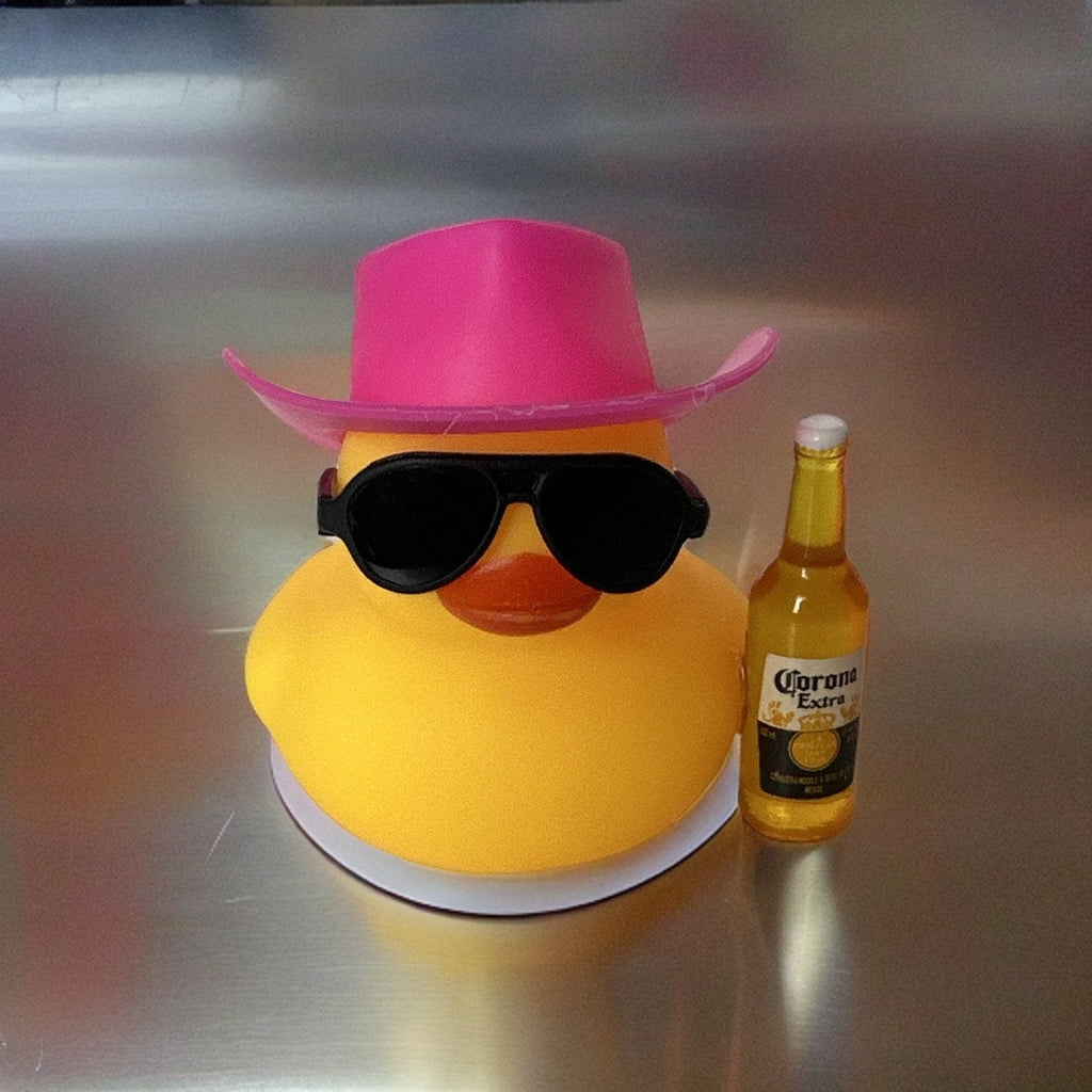 Cowboy Rubber Duck: Cruising Companion with Corona.  Ask us about our beer selection