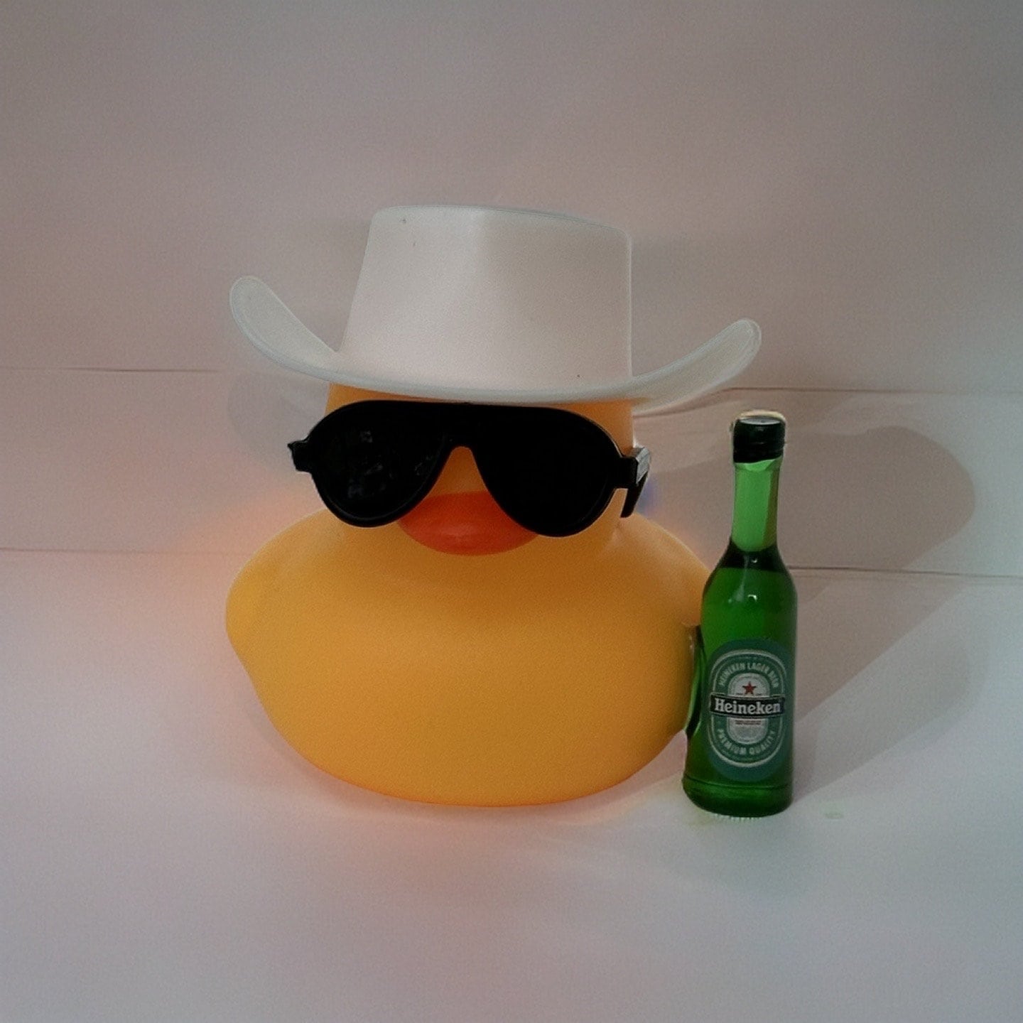 Cowboy Rubber Duck: Beer Theme Car Accessory