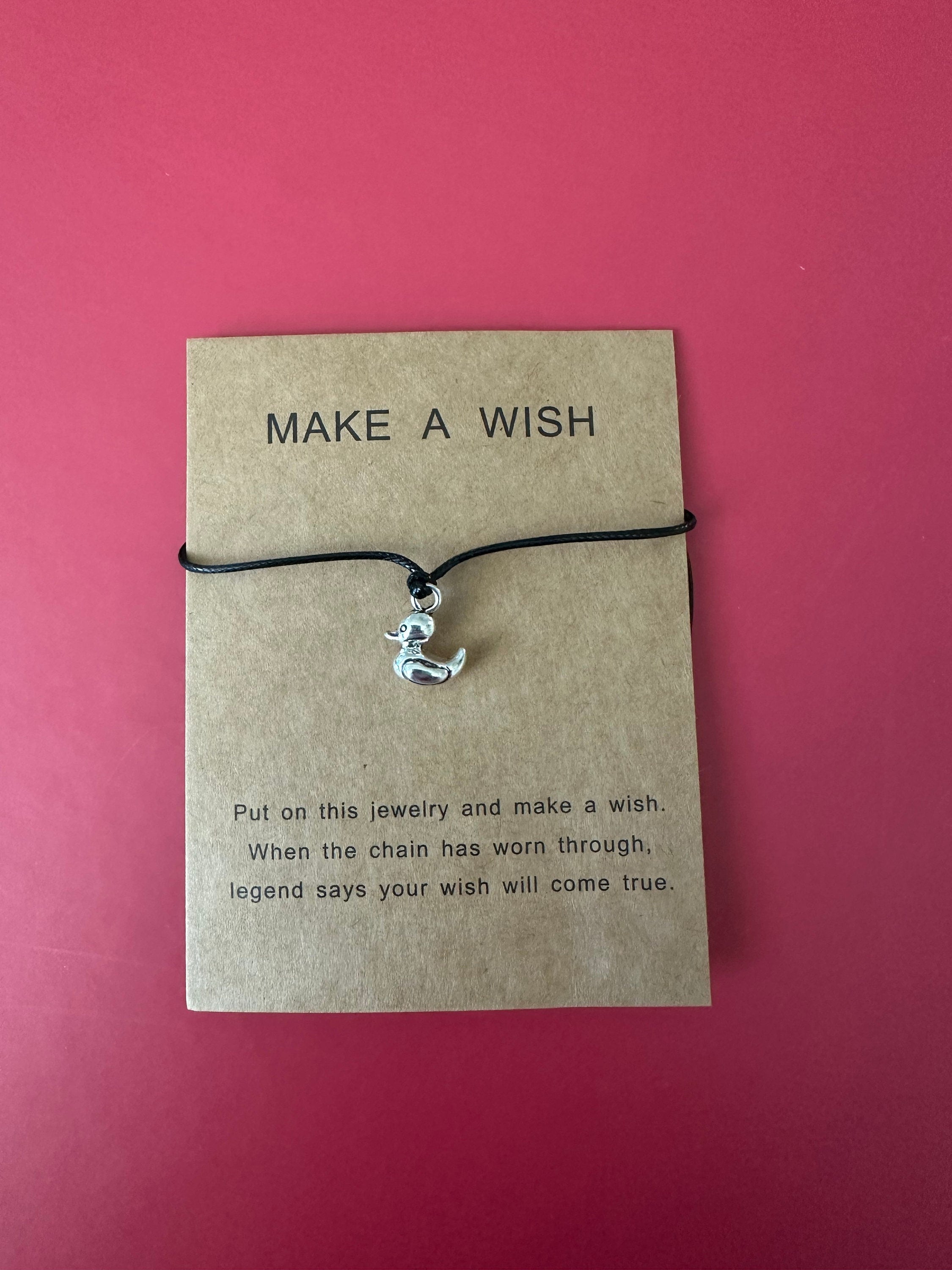 Duck Wish Bracelet, Friendship Charm