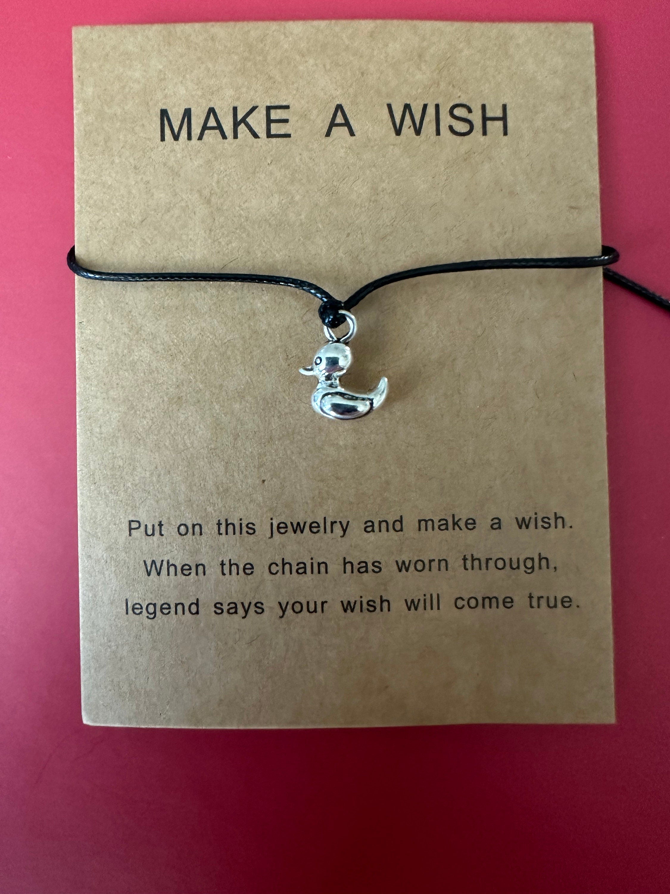 Duck Wish Bracelet, Friendship Charm