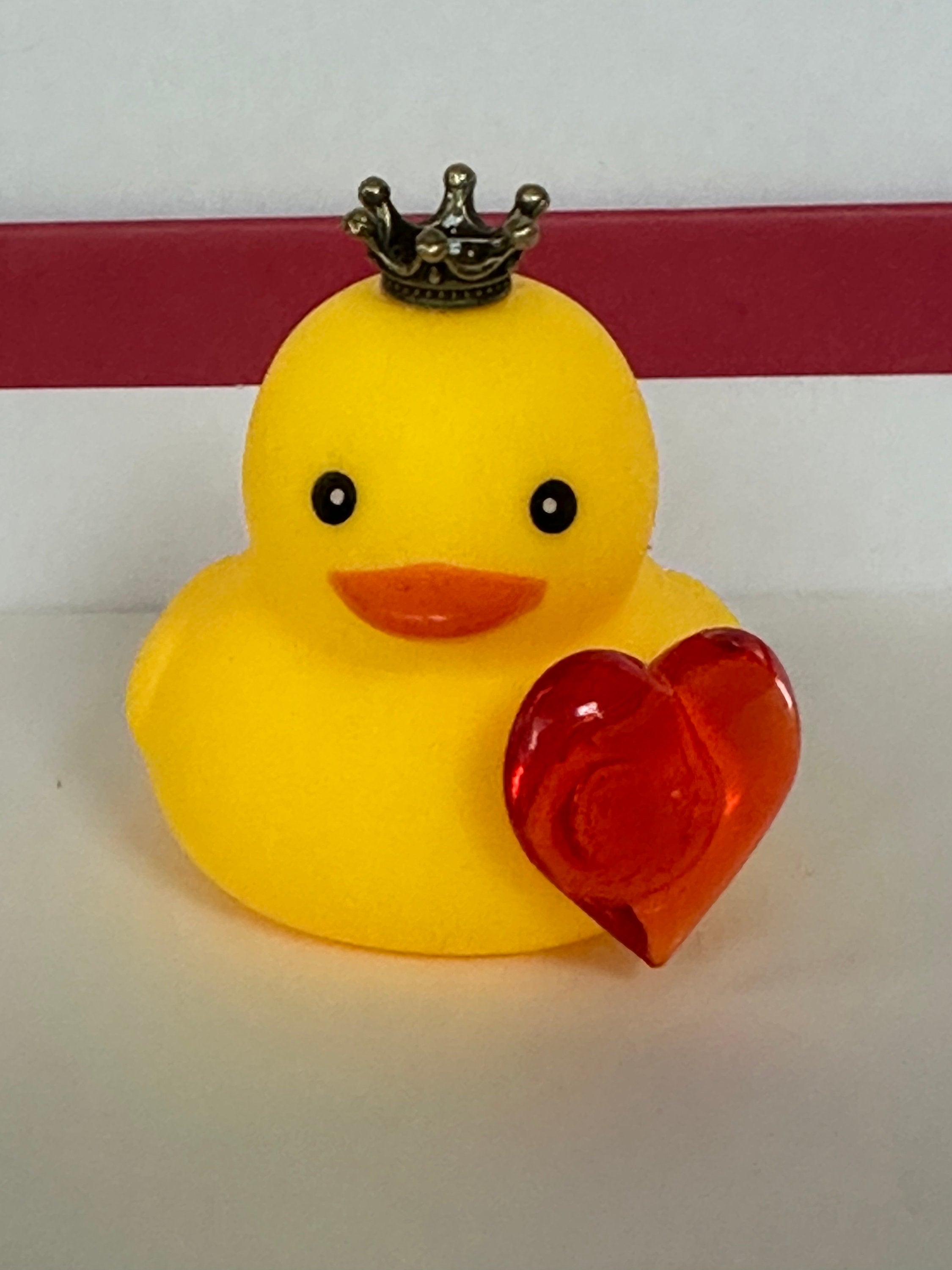 Queen of Hearts Rubber Duck, Decorative Ornament
