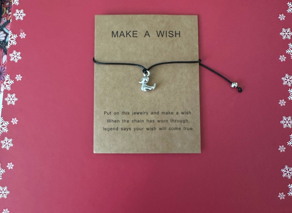 Duck Wish Bracelet, Friendship Charm