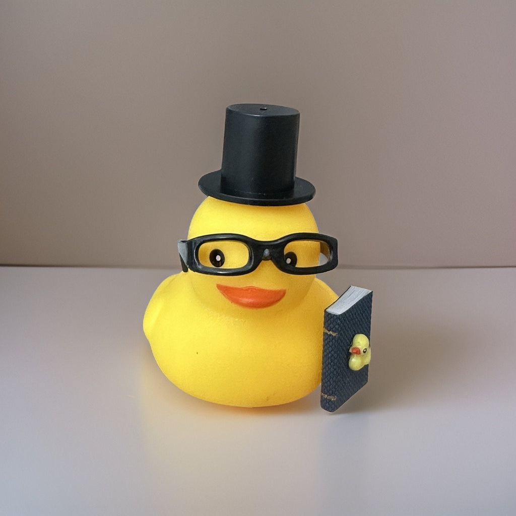Book Lover Rubber Duck: Themed Dashboard Duck, Stocking Stuffer