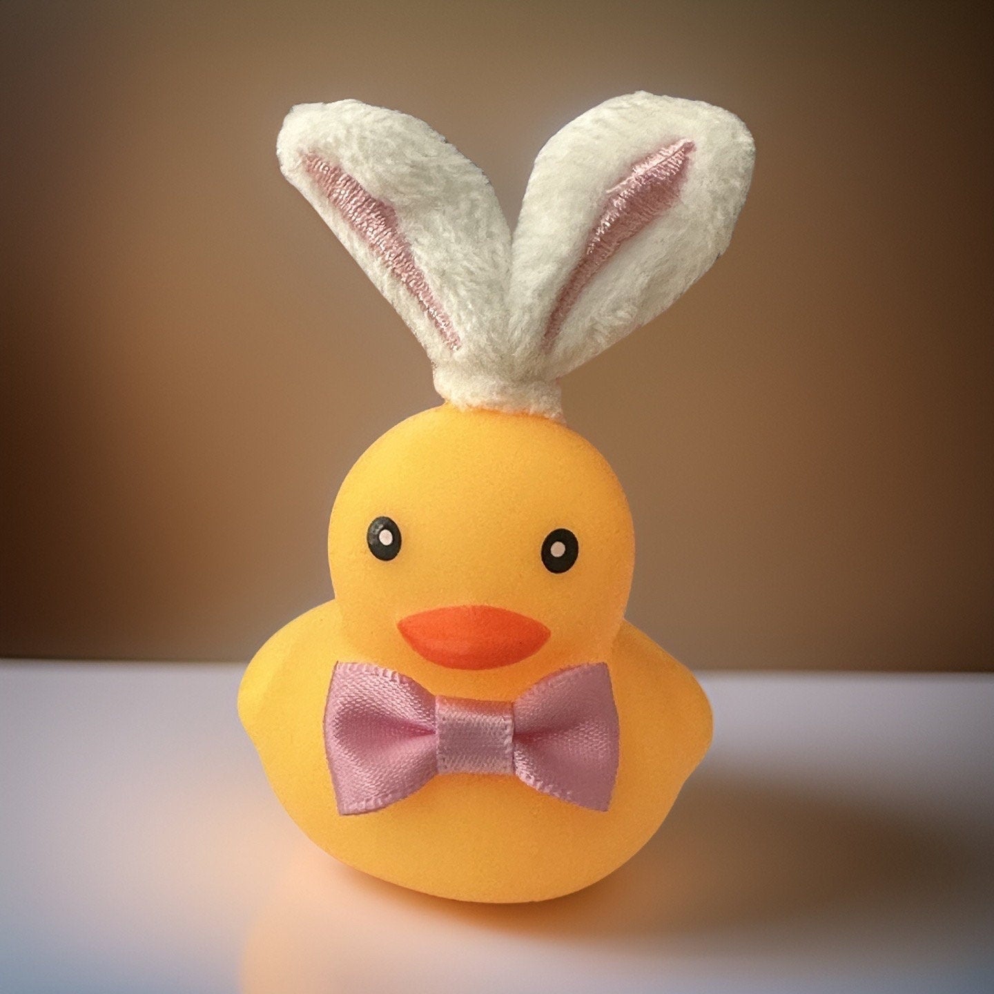 Bunny Ears Rubber Duck: Easter Basket Gift, Car Dashboard Decor