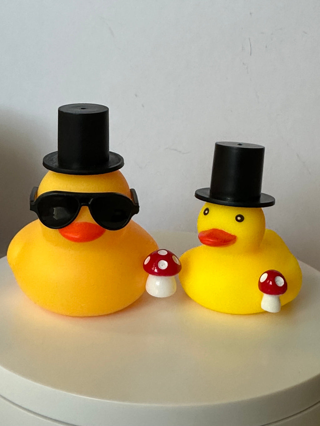 Mushroom Garden Rubber Duck: Cruising Car Dashboard Decor
