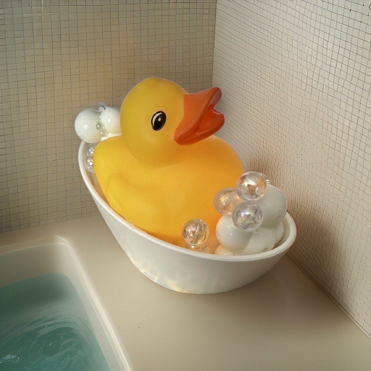 Bathtime Rubber Duck: Handmade Car & Home Decor