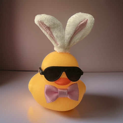 Bunny Ears Rubber Duck: Easter Basket Gift, Car Dashboard Decor