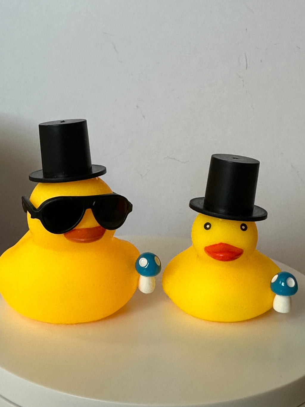 Mushroom Garden Rubber Duck: Cruising Car Dashboard Decor