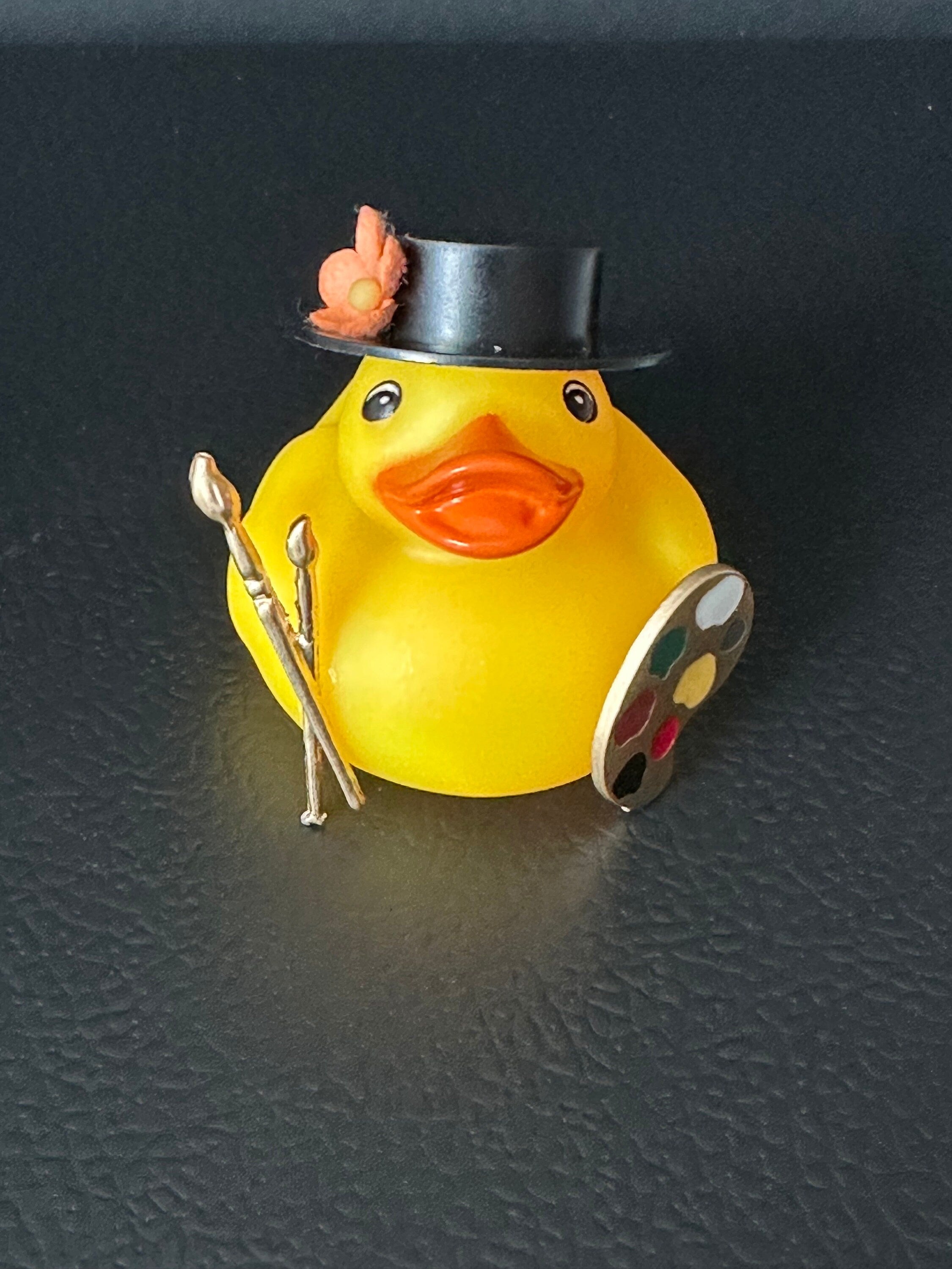 Artist Rubber Duck: Mini Painter Duck with Palette