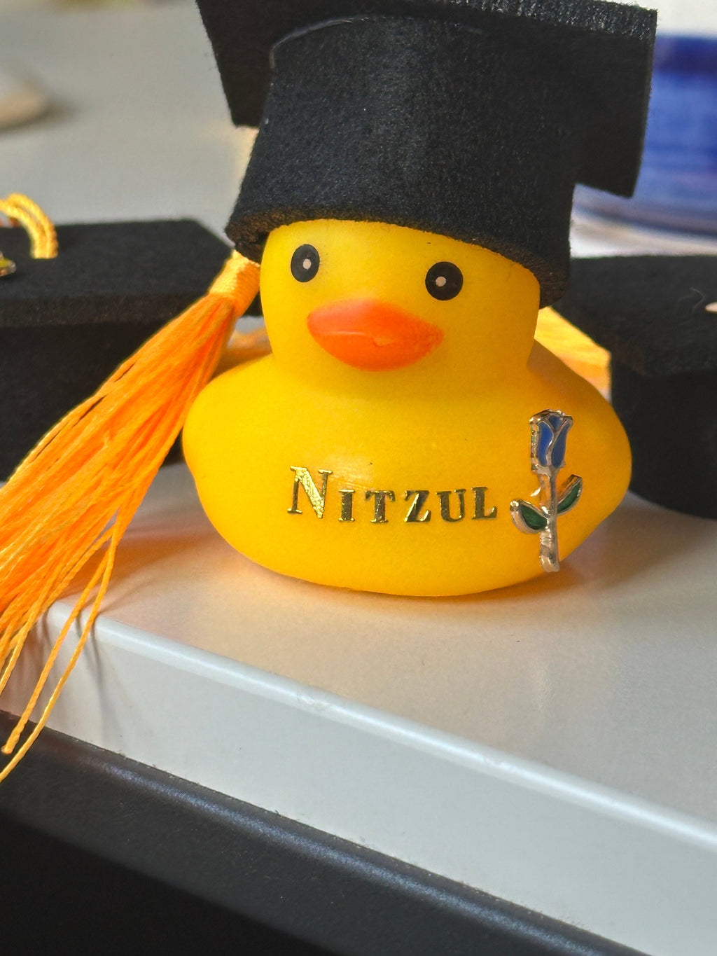Graduation Rubber Duck: Yellow Themed Student Gift