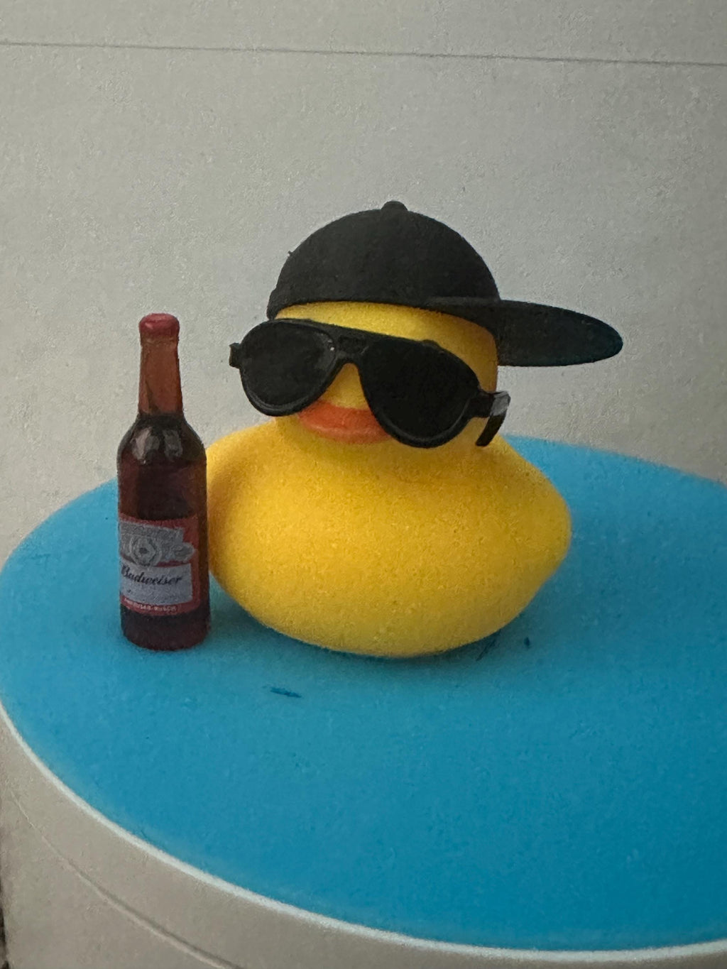 Rubber Duck with Baseball Hat: Car Dashboard Decor