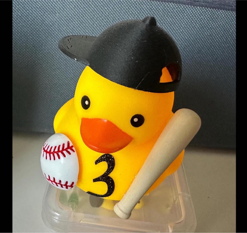 Personalized Custom Baseball Rubber Duck - Create Any Type of Rubber Duck, Custom Designs & Logos | Unique 2024 Gift Idea