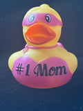 Super Mom And Super Dad Rubber duck, fathers Day gift, Mother’s Day duck, Gifts for mom, #1 mom, themed rubber ducks, #1 dad, Teacher Gift,
