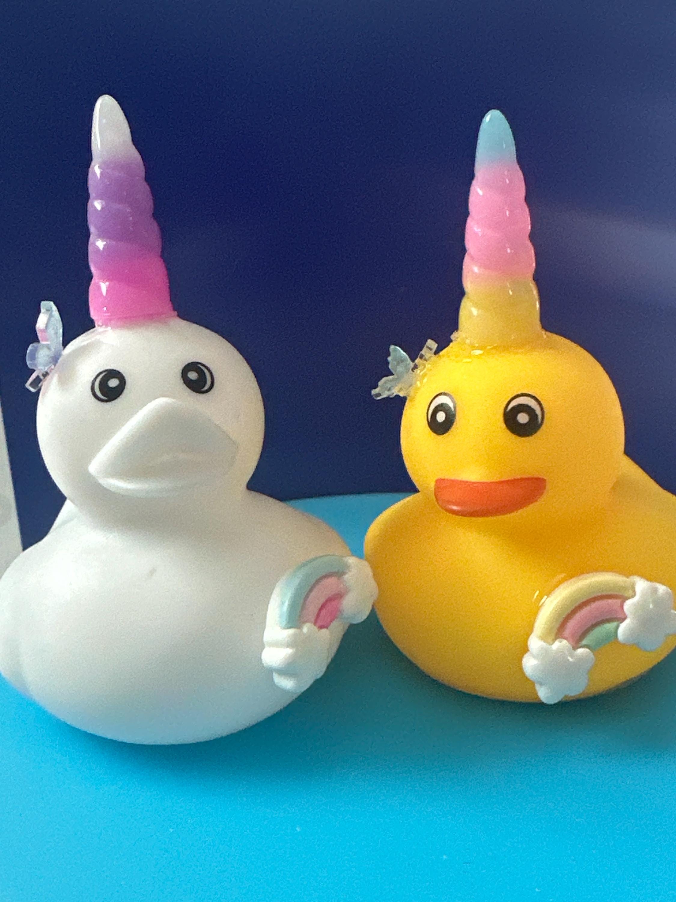 Unicorn Rubber Duck: Customizable Rainbow Desk Decor
