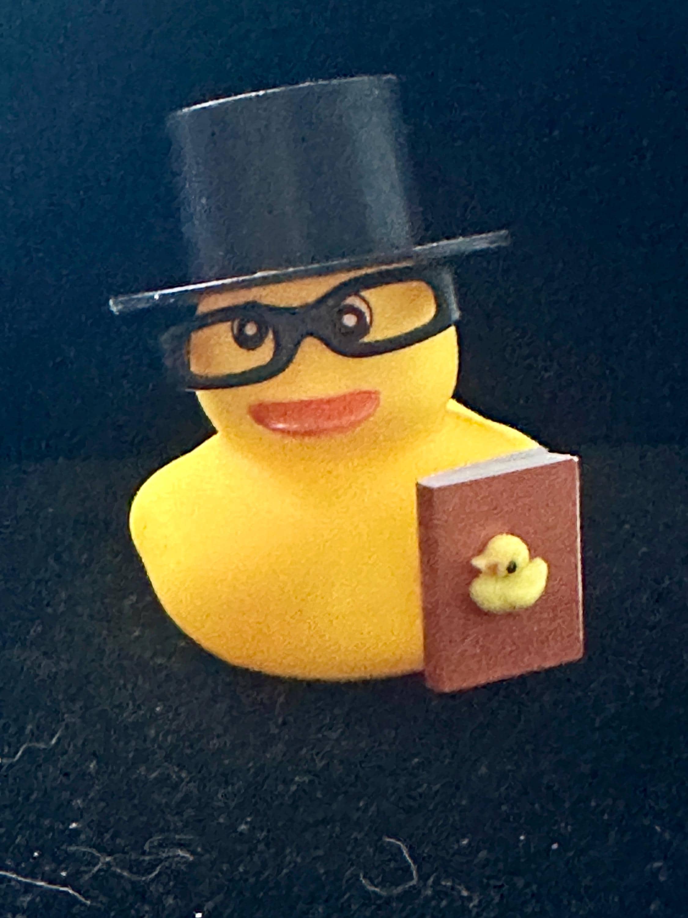 Book Lover Rubber Duck: Themed Dashboard Duck, Stocking Stuffer