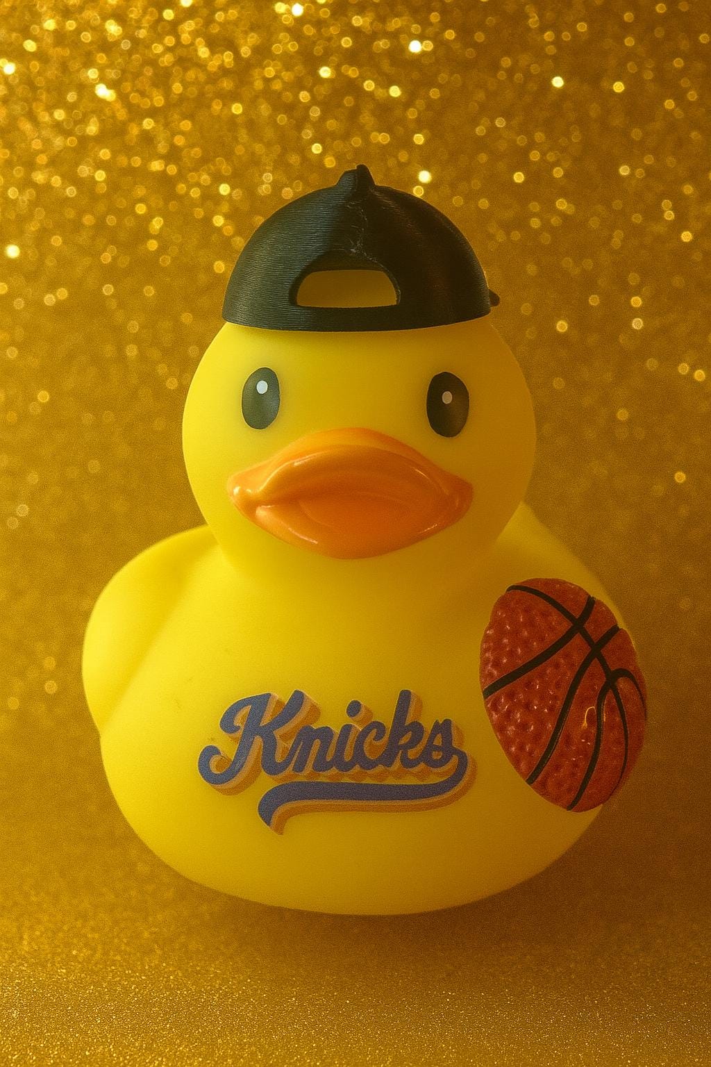 Basketball Rubber Duck: Sports Team Themed Car Dashboard Decor