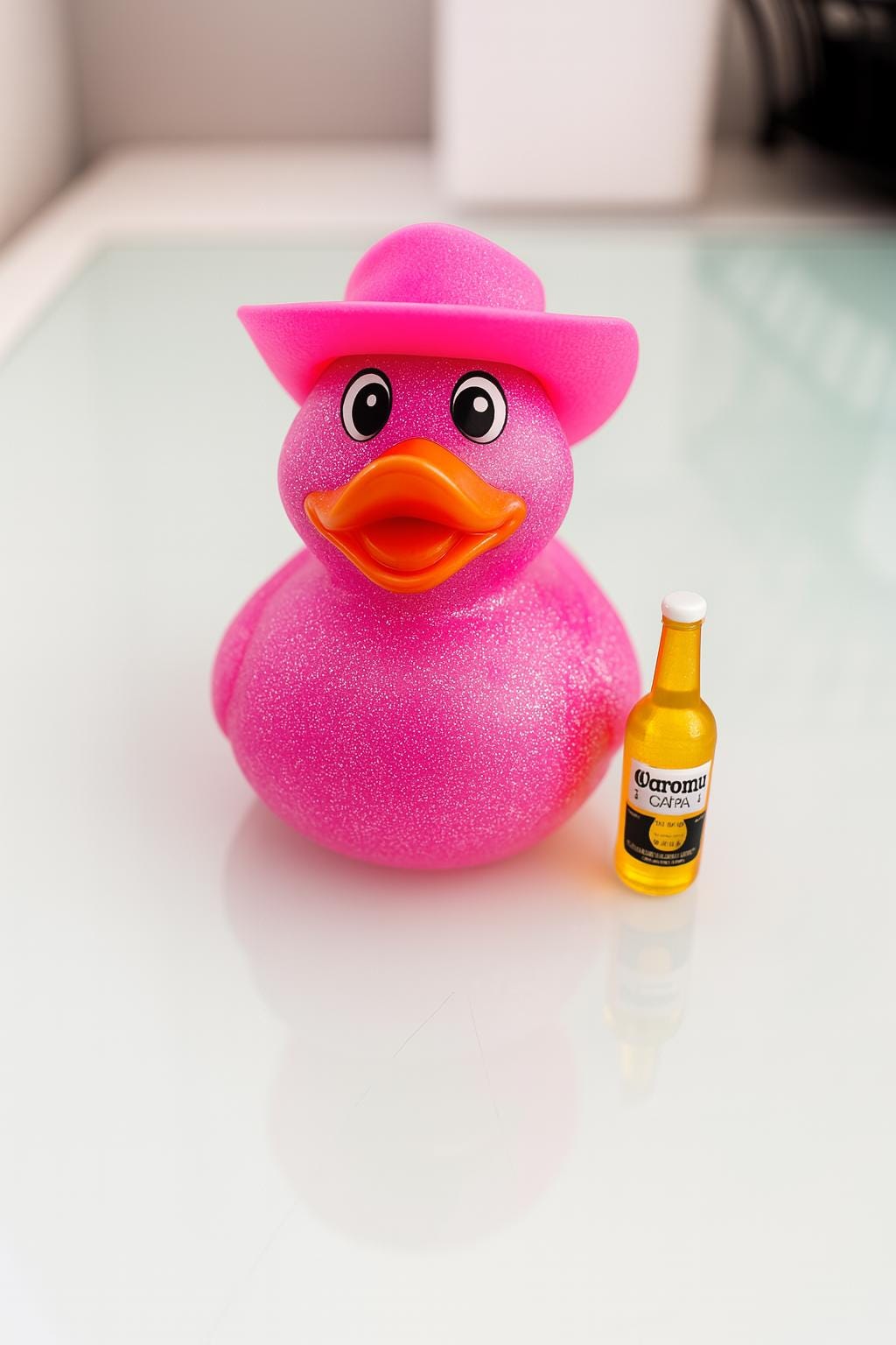 Cowboy Rubber Duck: Cruising Companion with Corona.  Ask us about our beer selection
