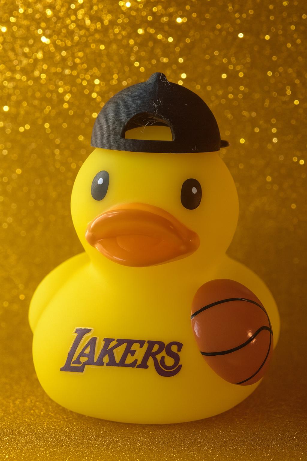 Basketball Rubber Duck: Sports Team Themed Car Dashboard Decor