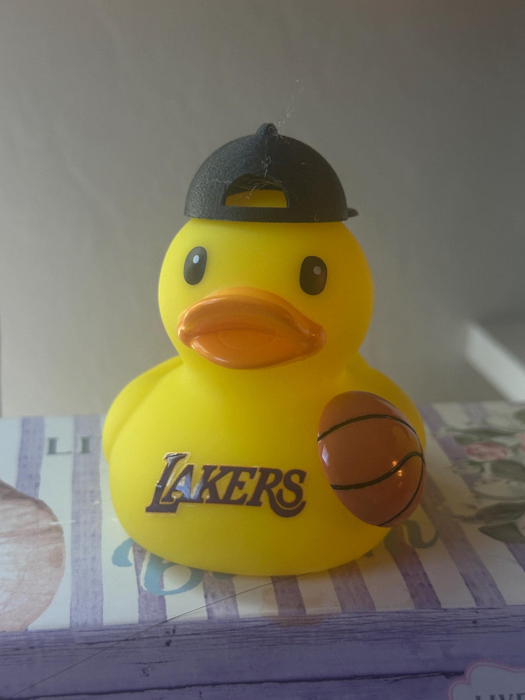 Basketball Rubber Duck: Sports Team Themed Car Dashboard Decor
