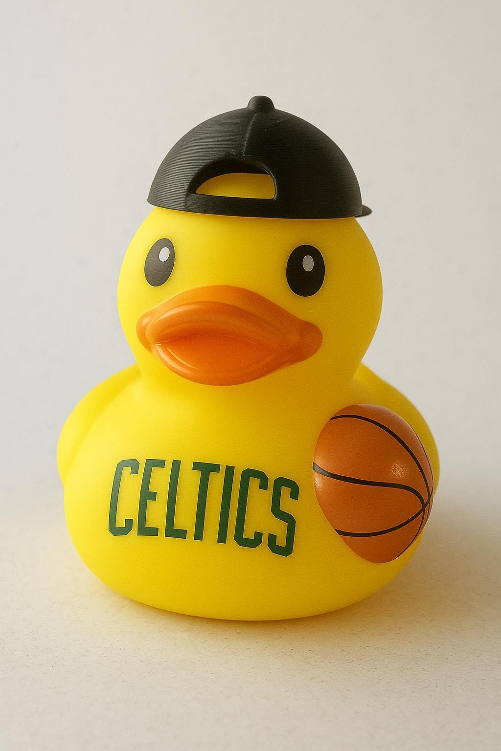 Basketball Rubber Duck: Sports Team Themed Car Dashboard Decor