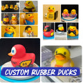 Custom Hand-Painted Rubber Duck, Personalized Auntie Gift, Character Lookalike Toy