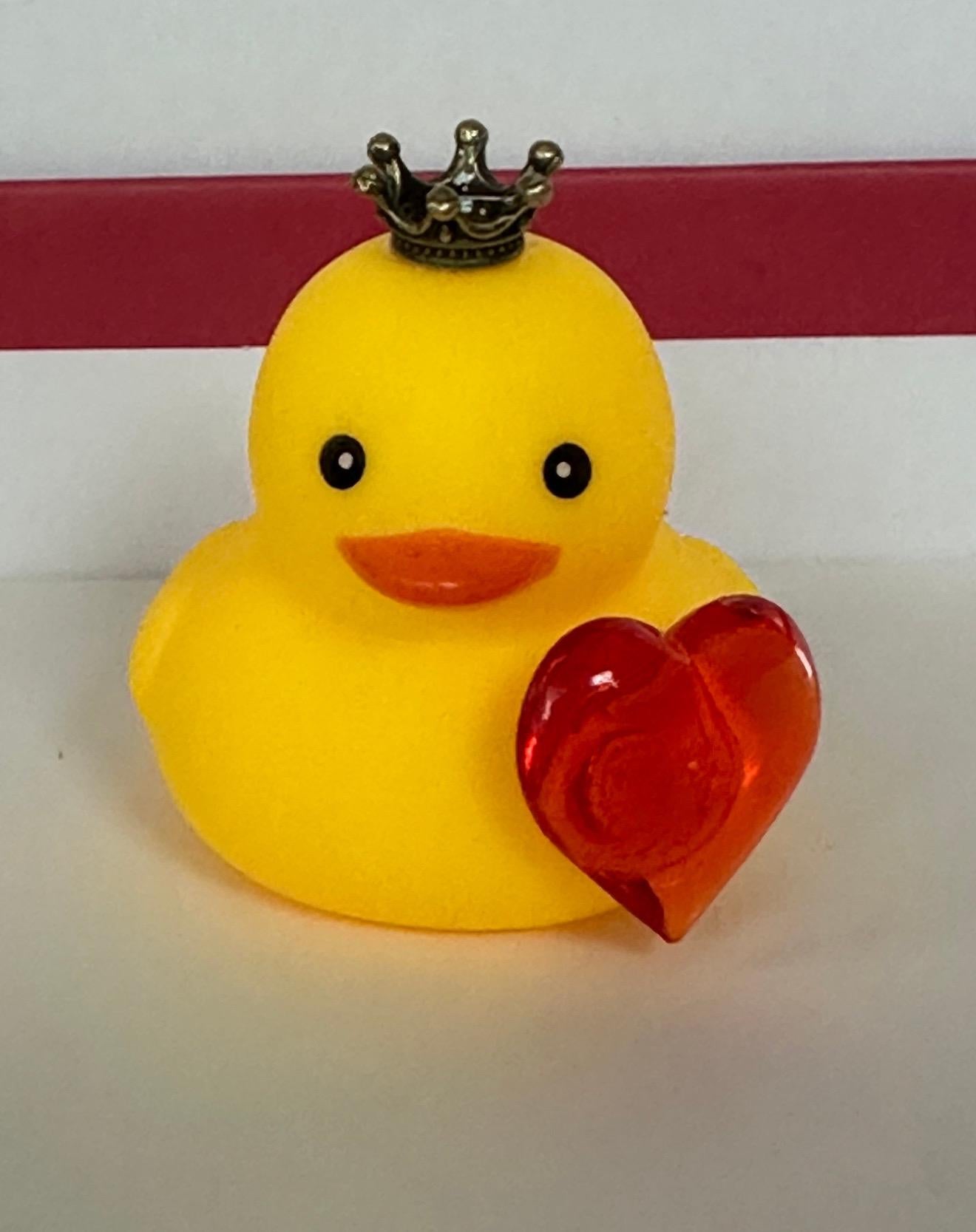 Queen of Hearts Rubber Duck, Decorative Ornament
