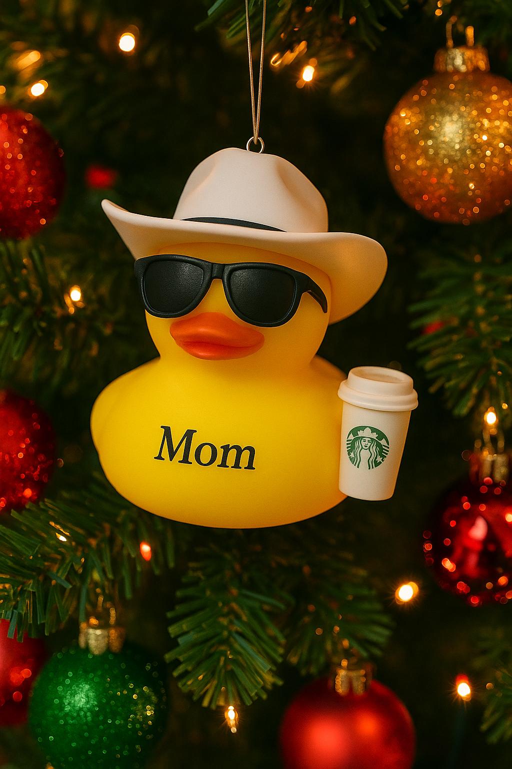 Christmas Rubber Duck, Personalized holiday stocking stuffer 2025 ornaments