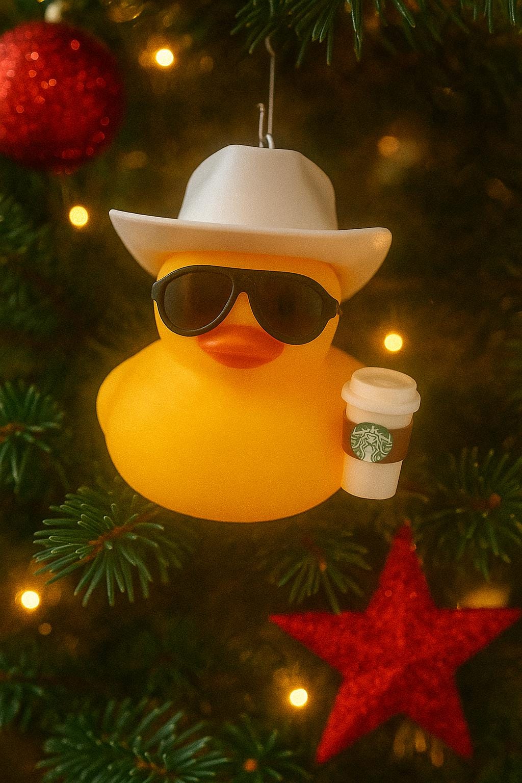 Christmas Rubber Duck, Personalized holiday stocking stuffer 2025 ornaments
