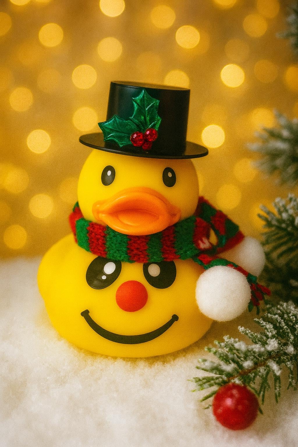 Holiday rubber duck  - 2025 snowman Christmas duck | every one is unique