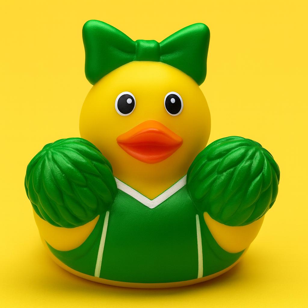 Cheerleader Rubber Duck, Game Day, Sports Fan Gift, Cheer Duck