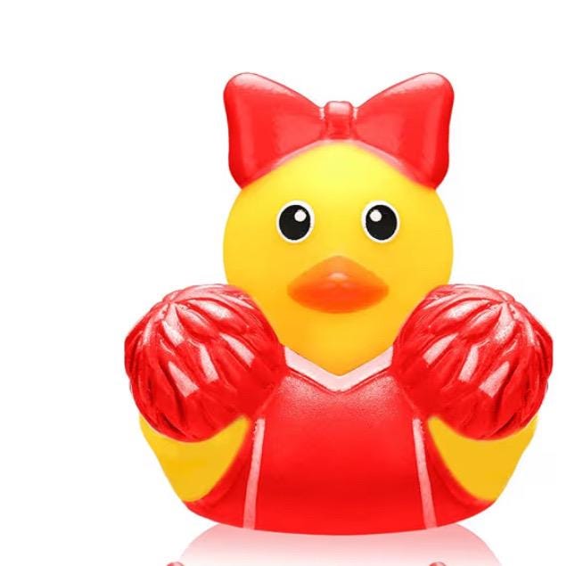 Cheerleader Rubber Duck, Game Day, Sports Fan Gift, Cheer Duck