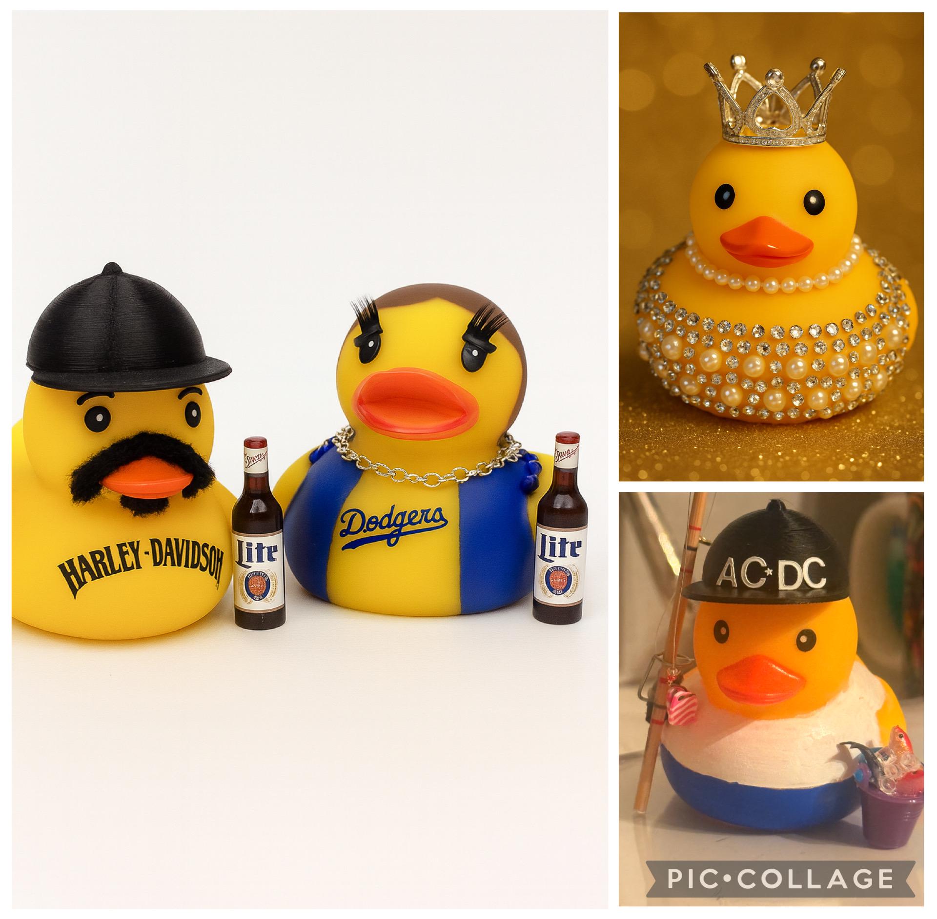 Custom Hand-Painted Rubber Duck, Personalized Auntie Gift, Character Lookalike Toy