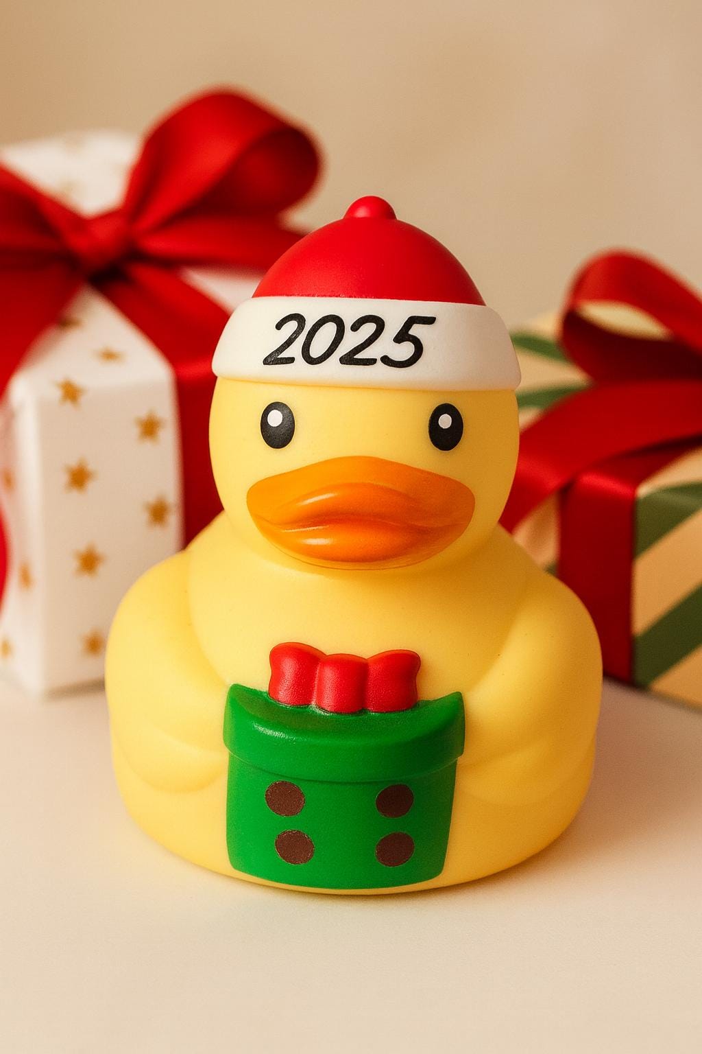 Santa Rubber Duck, Personalized holiday stocking stuffer 2025