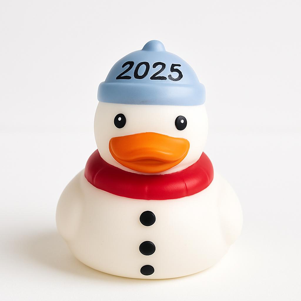 Santa Rubber Duck, Personalized holiday stocking stuffer 2025