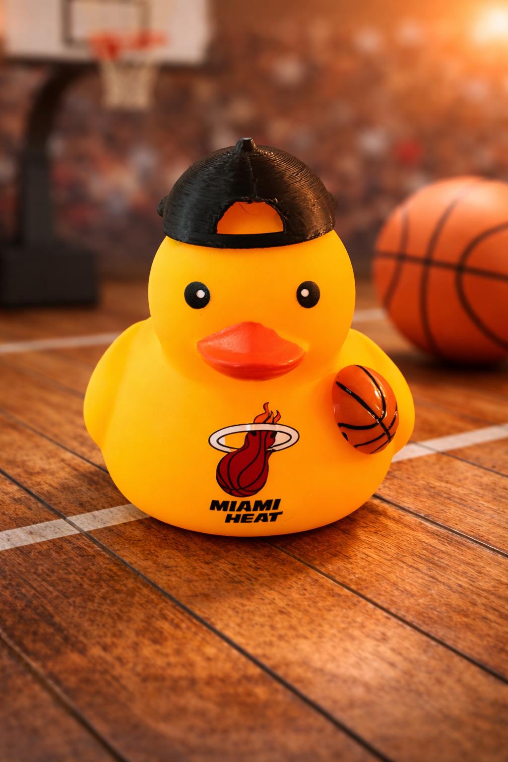 Basketball Rubber Duck: Sports Team Themed Car Dashboard Decor