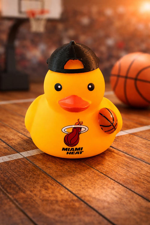 Basketball Rubber Duck: Sports Team Themed Car Dashboard Decor