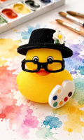 Artist Rubber Duck: Mini Painter Duck with Palette
