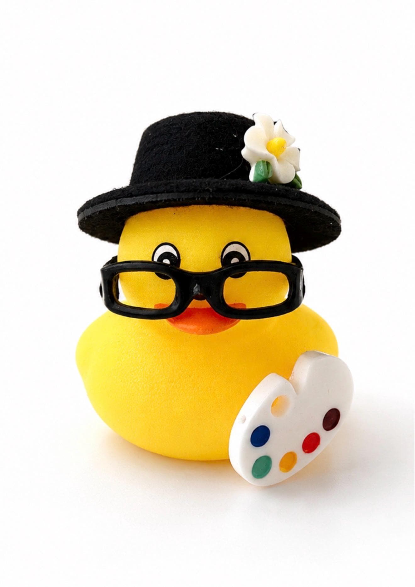 Artist Rubber Duck: Mini Painter Duck with Palette