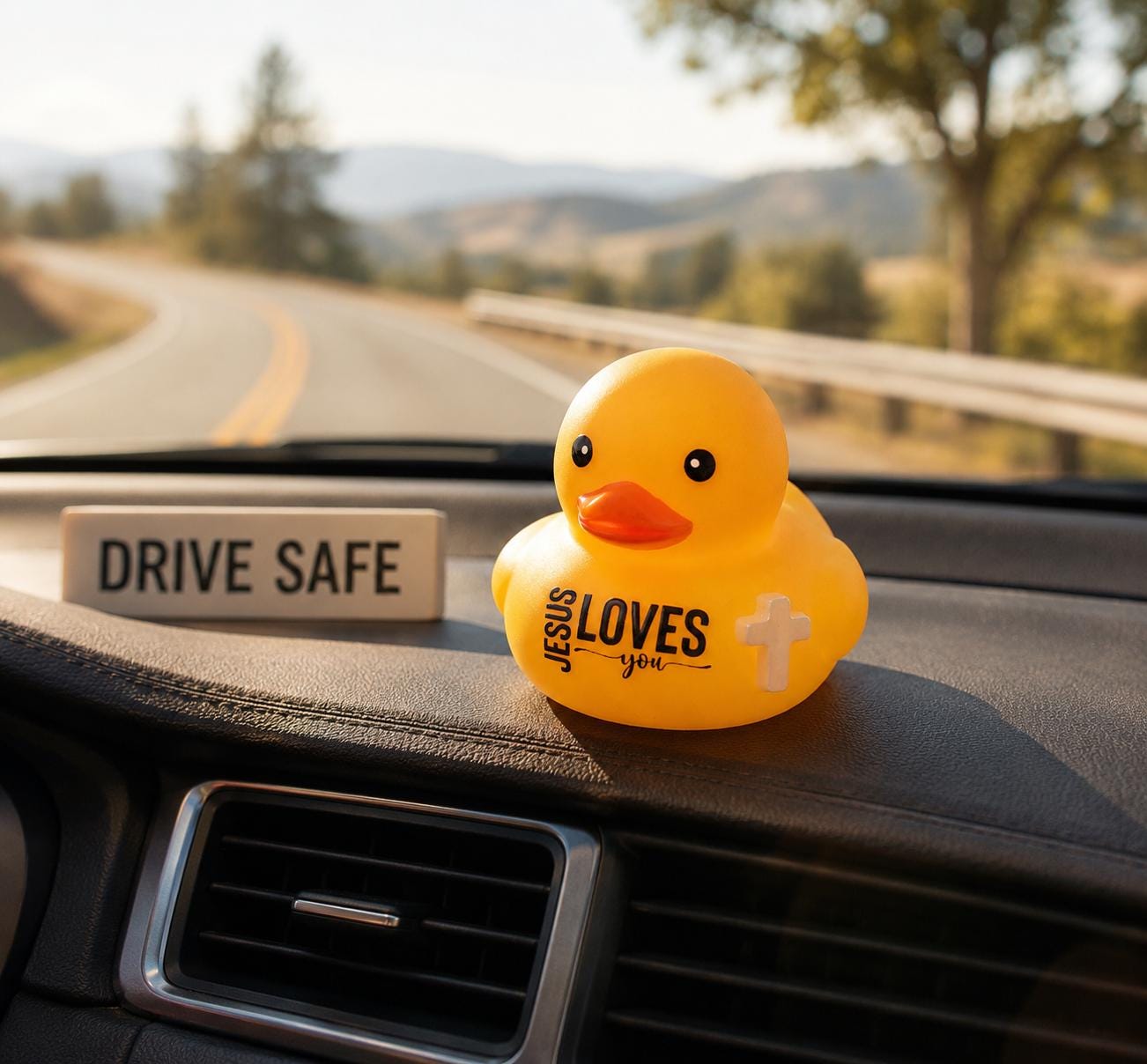 Jesus Loves You Rubber Duck 4 Inch Faith Gift & Display Duck