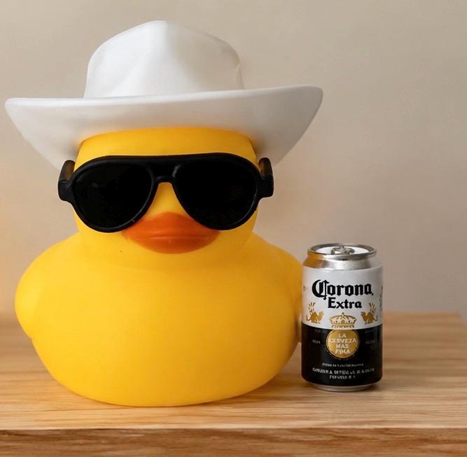 Cowboy Rubber Duck, Corona Beer Drinker Gift