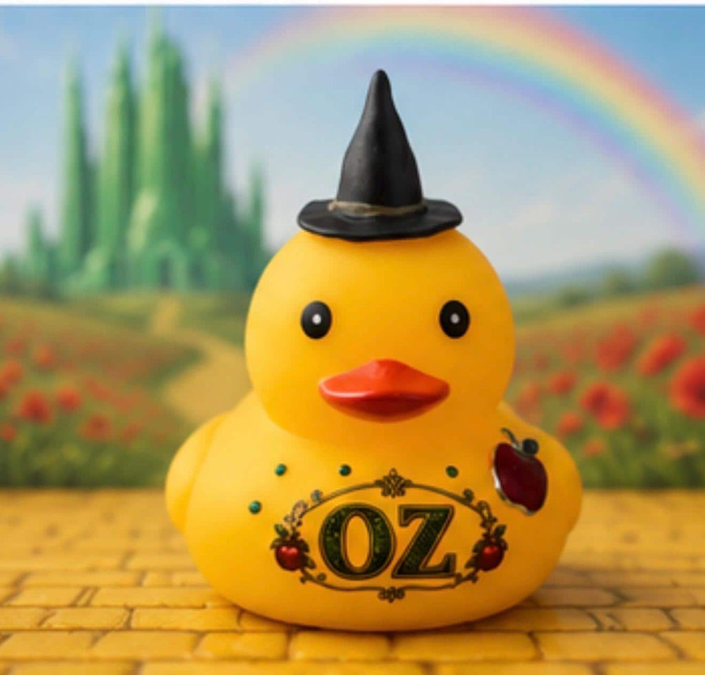Emerald Witch Rubber Duck: 4 Inch Collectible Duck, Witch Hat Duck, Fantasy Gift