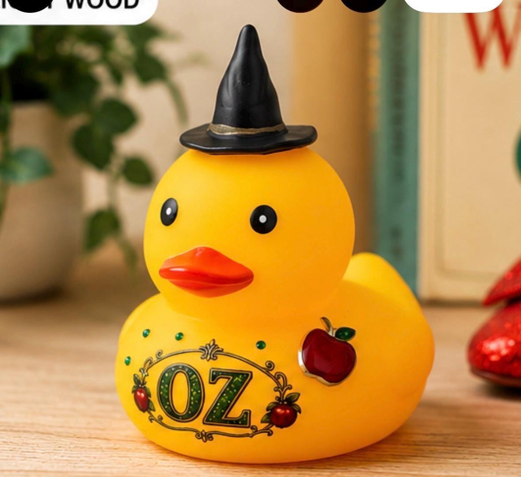Emerald Witch Rubber Duck: 4 Inch Collectible Duck, Witch Hat Duck, Fantasy Gift